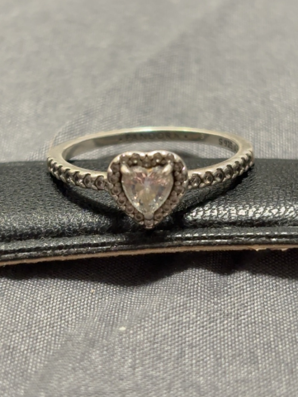 Pandora Elevated Heart Ring 8.5